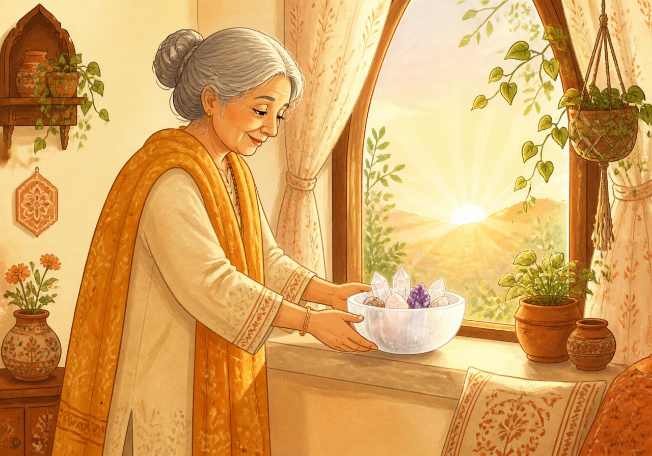 Selenite Bowl — sweeping away the shadows